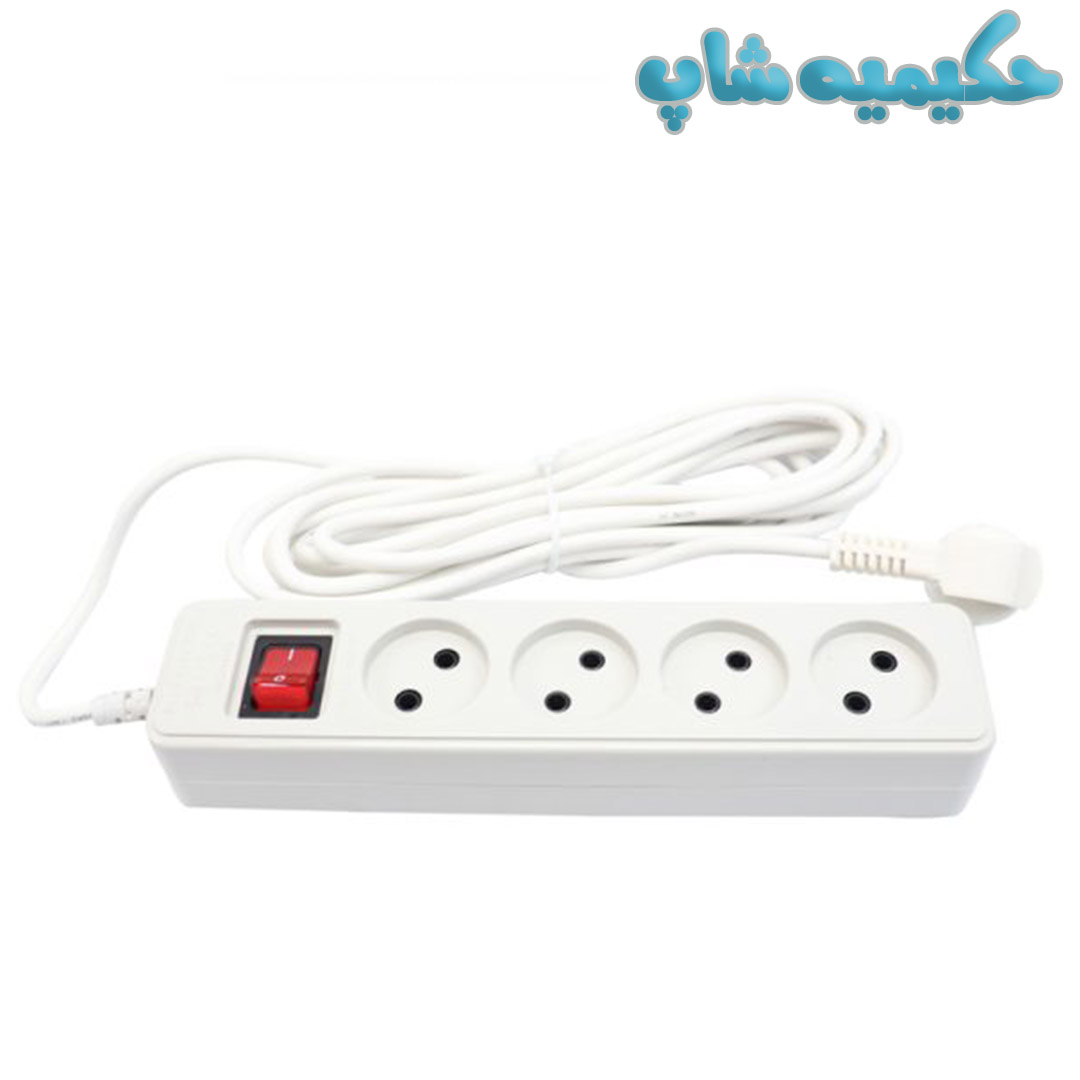 چند راهی 4 خانه بدون ارت پارت الکتریک (تک فروشی)