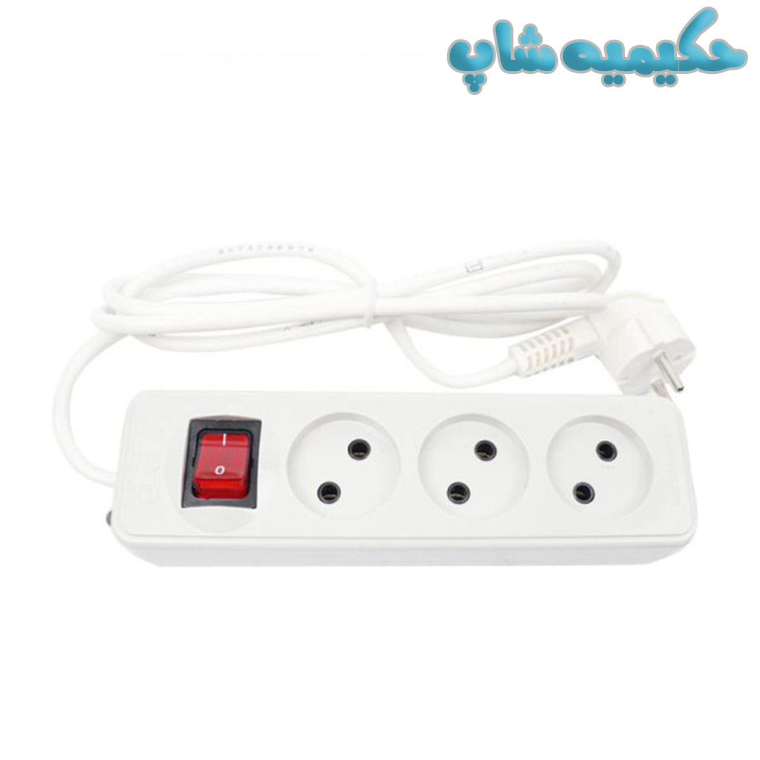 چند راهی 3 خانه بدون ارت با طول کابل متنوع، پارت الکتریک 850 (تک فروشی)
